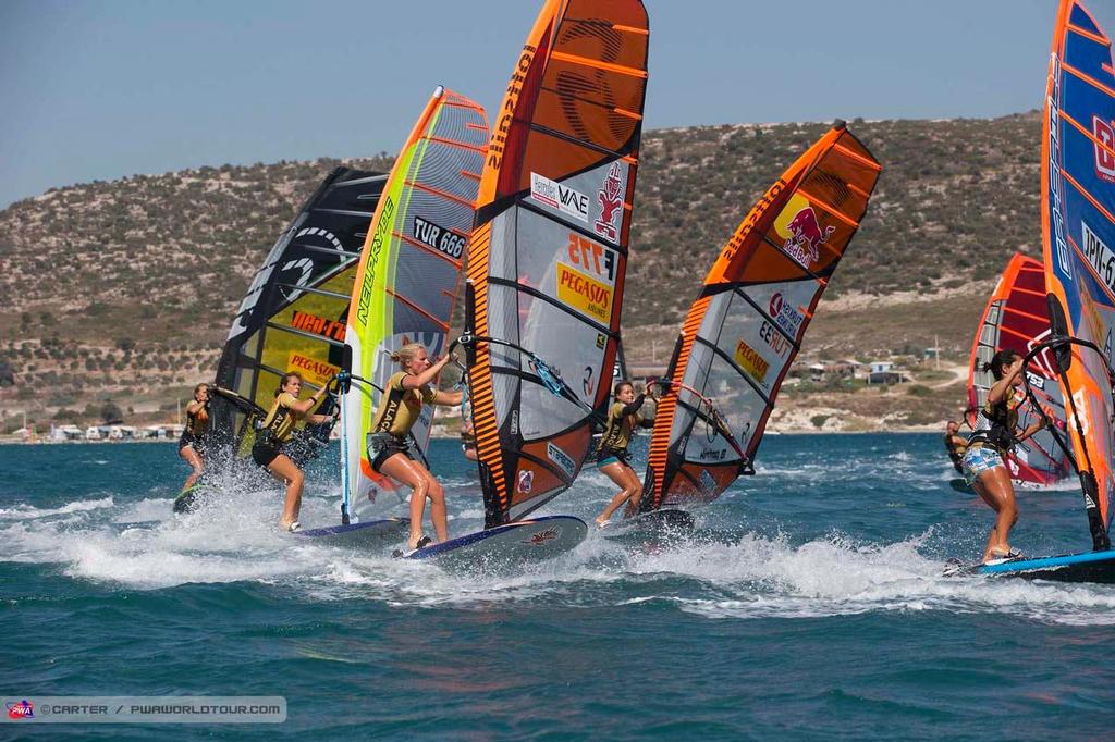 Delphine Cousin - 2014 PWA Alacati World Cup ©  Carter/pwaworldtour.com http://www.pwaworldtour.com/